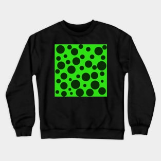 Green polka dot pattern Crewneck Sweatshirt